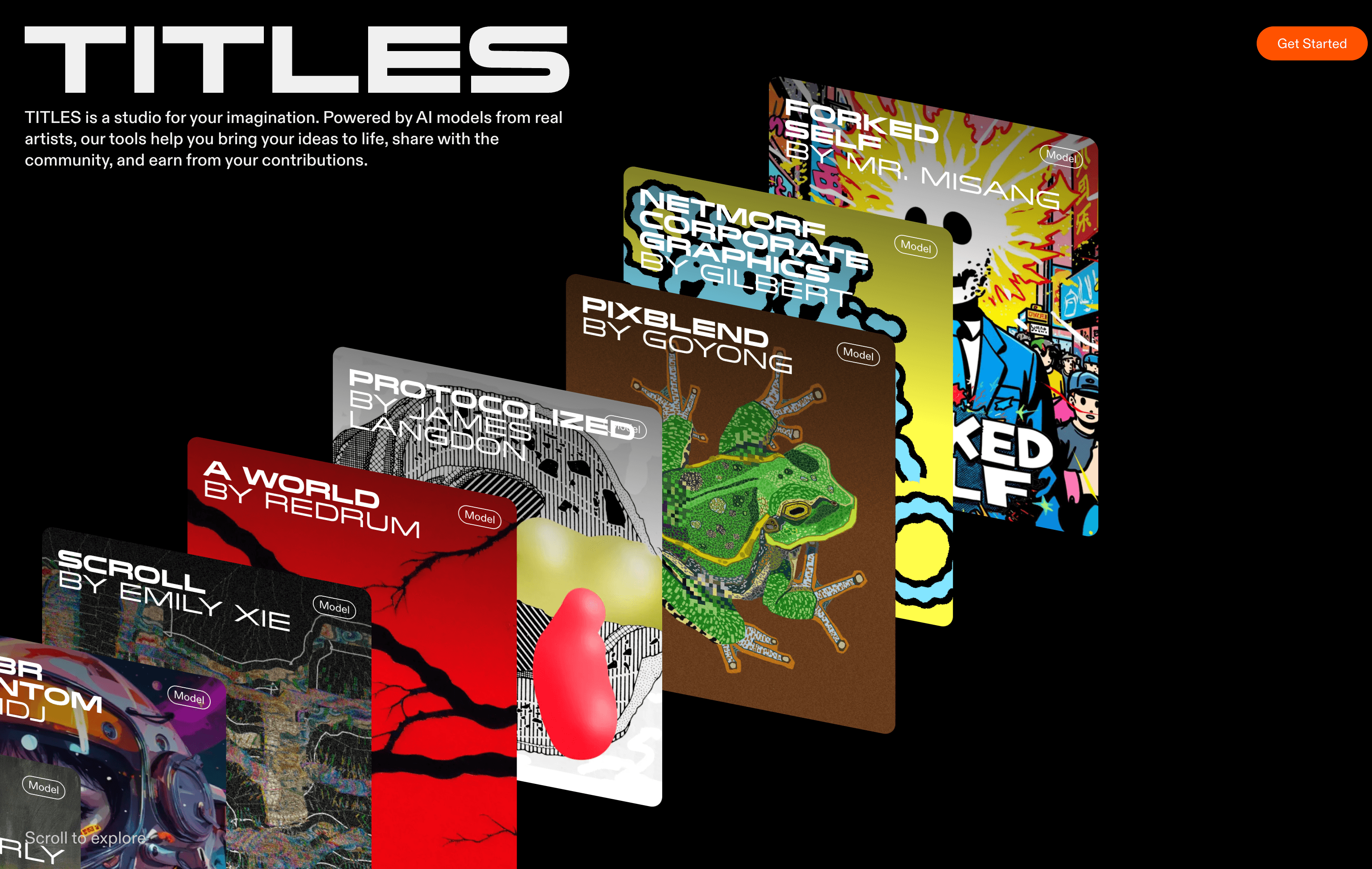 Titles project screenshot